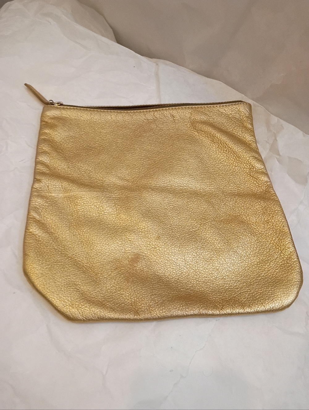 Clare V. Vintage Large clutch pouch Metallic